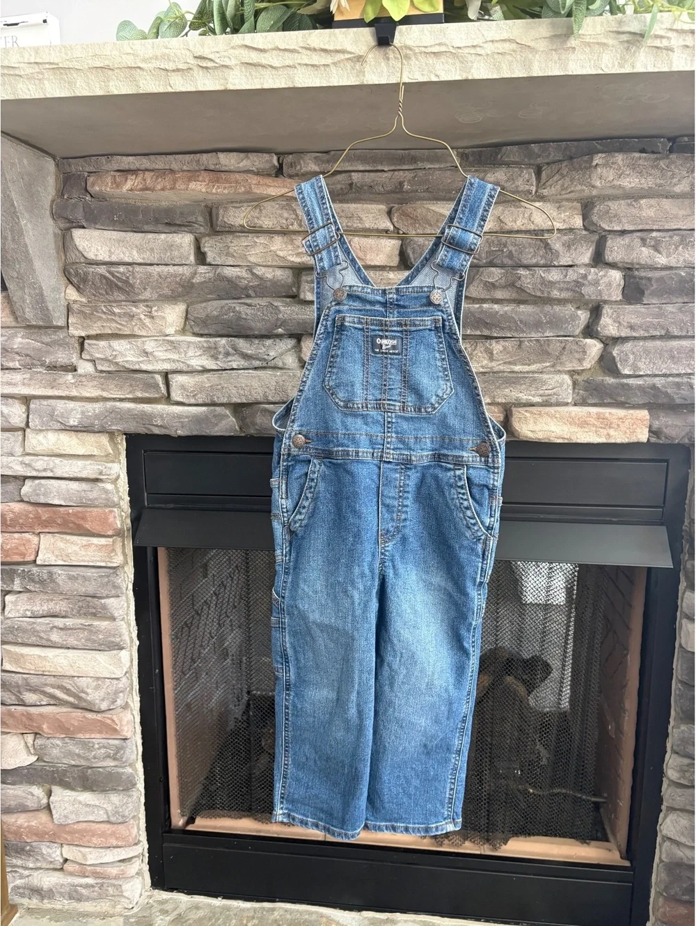 OshKosh B'gosh Kids Denim Overalls Size 4T Boys